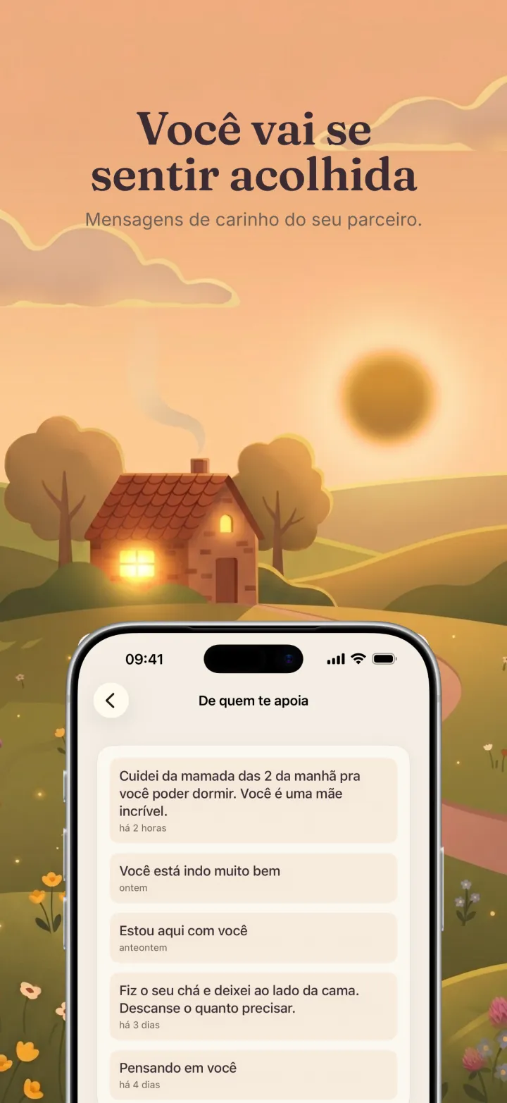 Captura de tela do app Postpartum Hero